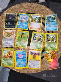 Lotto Carte Pokemon Vintage 12 pezzi