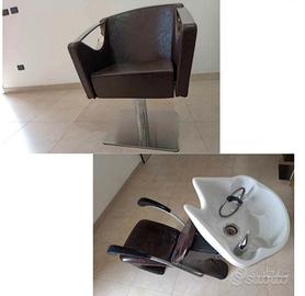 2 poltrone + 2 poggiapiedi + 1 lavatesta