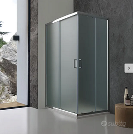 BOX DOCCIA 70X90 IN CRISTALLO OPACO ANTE SCORREVOL