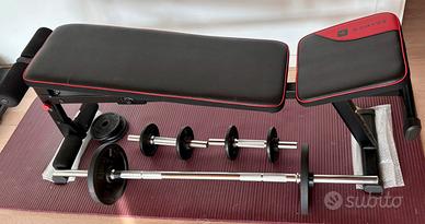 Panca bilancere manubri e set pesi