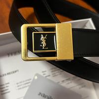 Cintura da donna con fibbia dorata Yves Saint Laur