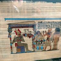 Quadro stile egizio su papiro
