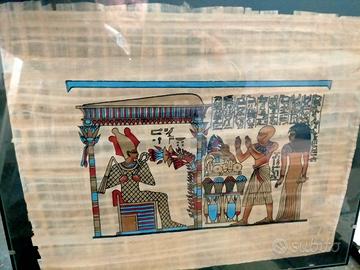 Quadro stile egizio su papiro