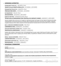 Addetto produzione, magazzino