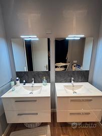 Mobili bagno completi (con specchi e luci)