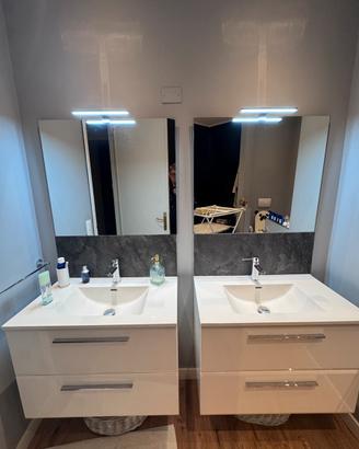 Mobili bagno completi (con specchi e luci)