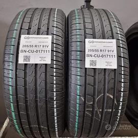 2 pneumatici pirelli 205/55 r17 91v cu17111