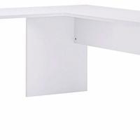 Scrivania Angolare Bianco Lucido 