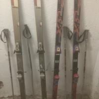 Sci Elan e sci Head anni 80 attacchi e bastoncini