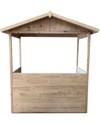 Bancarella in legno mis. 142 x 137 cm