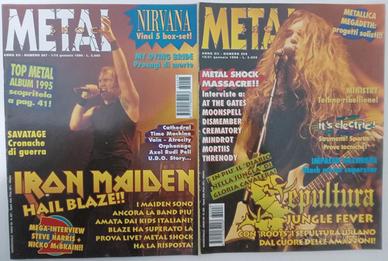 Metal Shock 11 Numeri anno 1996 anche separati