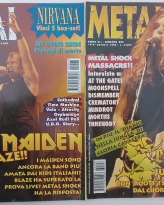 Metal Shock 11 Numeri anno 1996 anche separati