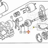 Pignone completo motorino avviamento Moto Guzzi Ca