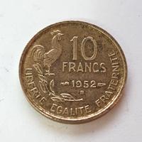 Moneta 1952 10 Francs Repubblica Francese
