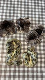 Ritagli di vera pelliccia di cincilla’