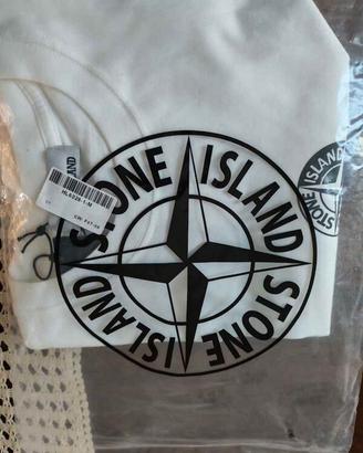 NUOVA maglia Stone Island bianca originale