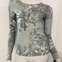 GUESS Maglia verde menta fantasia floreale