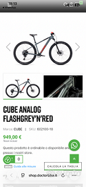 Bicicletta cube analog