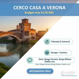 Trilocale con garage e cucina abitabile