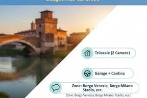 Trilocale con garage e cucina abitabile