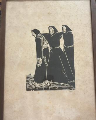 Xilografia originale Lorenzo Viani