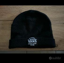 Berretto vans originale nero con risvolto