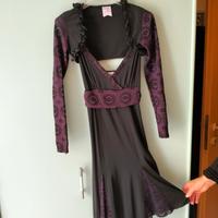 vestito elegante nero con giacchetta 