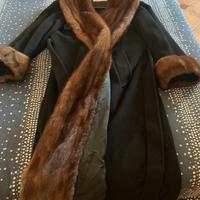 Cappotto in lana e cashmire e visone MAX MARA