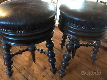 Antichi sgabelli pianoforte