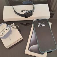 iPhone 15 PRO + ⌚️ SE 2024 + AirPods 4