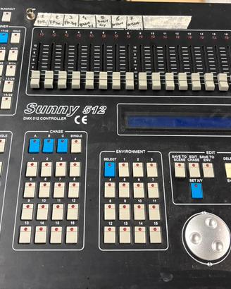 Centralina dmx + coppia spider sagitter