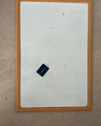 Lavagna bifacciale nera e bianca magnetica