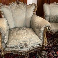 Divano + 2 poltrone + 2 poltroncine Luigi XVI