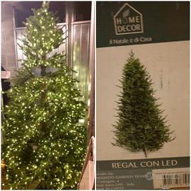 Nuovo albero di natale h 210 con Luci Led