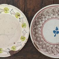 Antichi piatti maiolica Italia meridionale