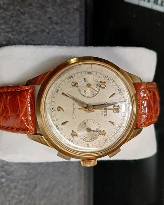 Cronografo Venus 17 rubis placcato oro