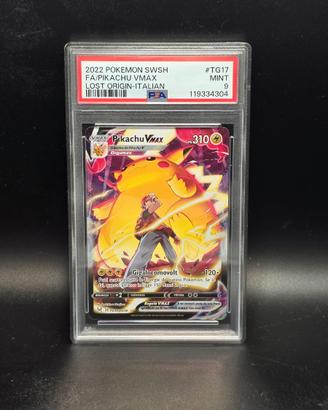 PSA 9 Pokémon – Pikachu VMAX TG17 – Mint – Lost Or