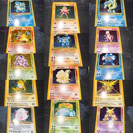 Lotto carte pokemon set base