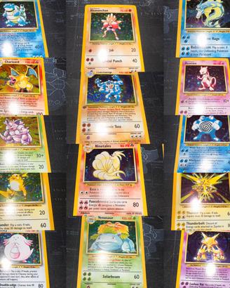 Lotto carte pokemon set base