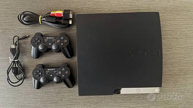 PS3 slim nera + 2 controller + cavo HDMI