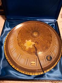 Piatto Conte Agazzi Giubileo 2000 oro 24 carati