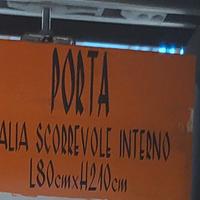 porta scorrevole interna 