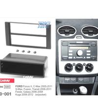 TELAIO NERO RADIO 1-DIN PER FORD FOCUS C-MAX S-MAX