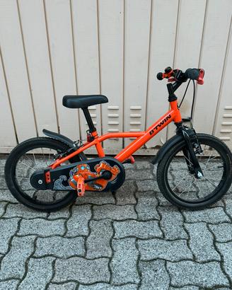 Bicicletta  bambino 3-6 anni  rotelle da montare