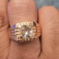 anello 18 kt  brilante 2.25 oro gailo