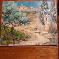 Olio su cartone di L. Millet