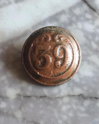 BOTTONE NAPOLEONE III , 39 REGGIMENTO DI FANTERIA 