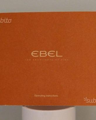 Ebel Operating Manual Booklet Libretto Istruzioni
