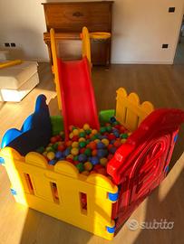 Scivolo bambini giardino palline