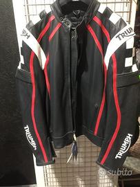 Giacca Pelle Moto Triumph Caf Racer